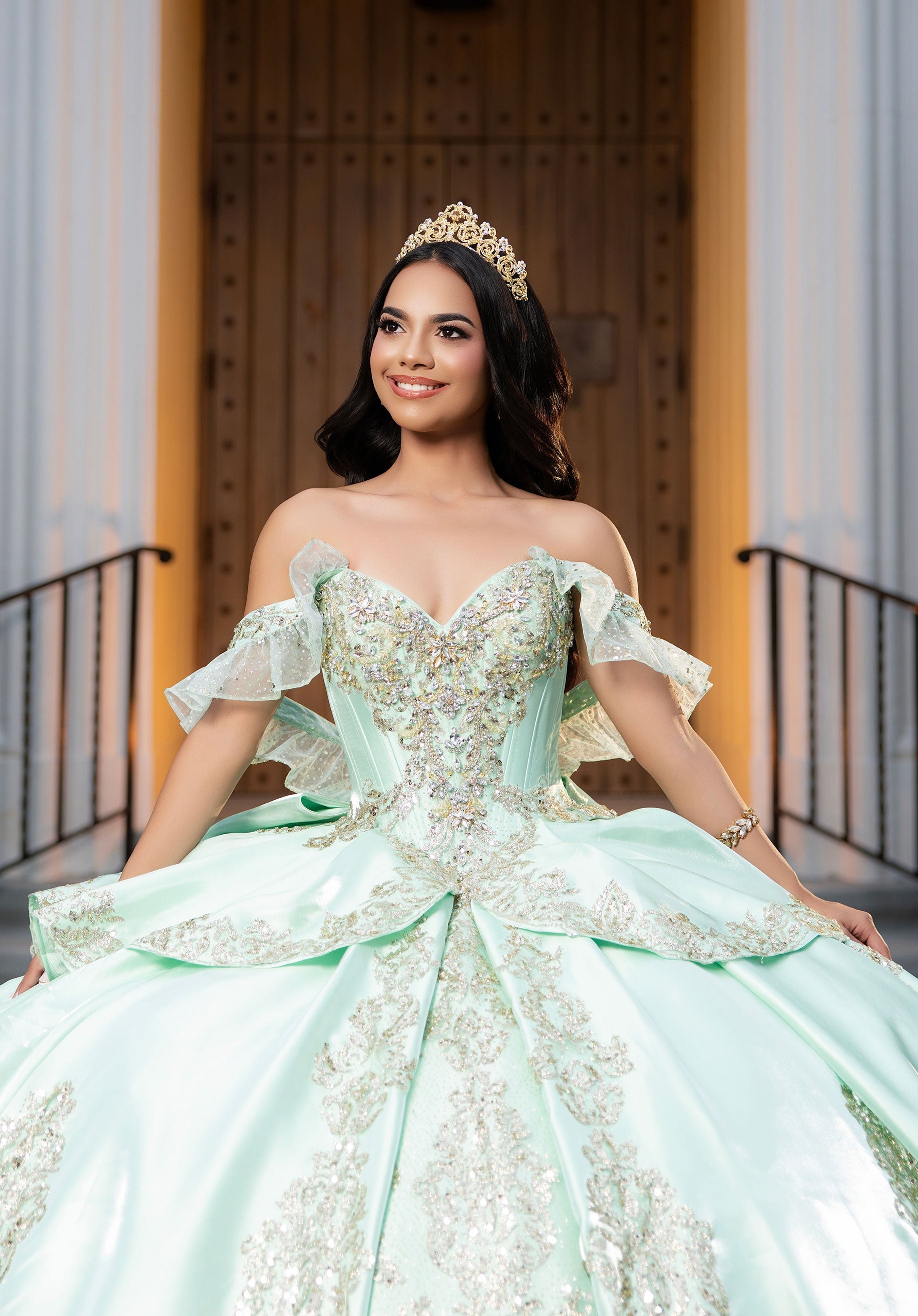 morilee-cyra-quincea-era-ballkleid-satin-mit-pailletten image 2