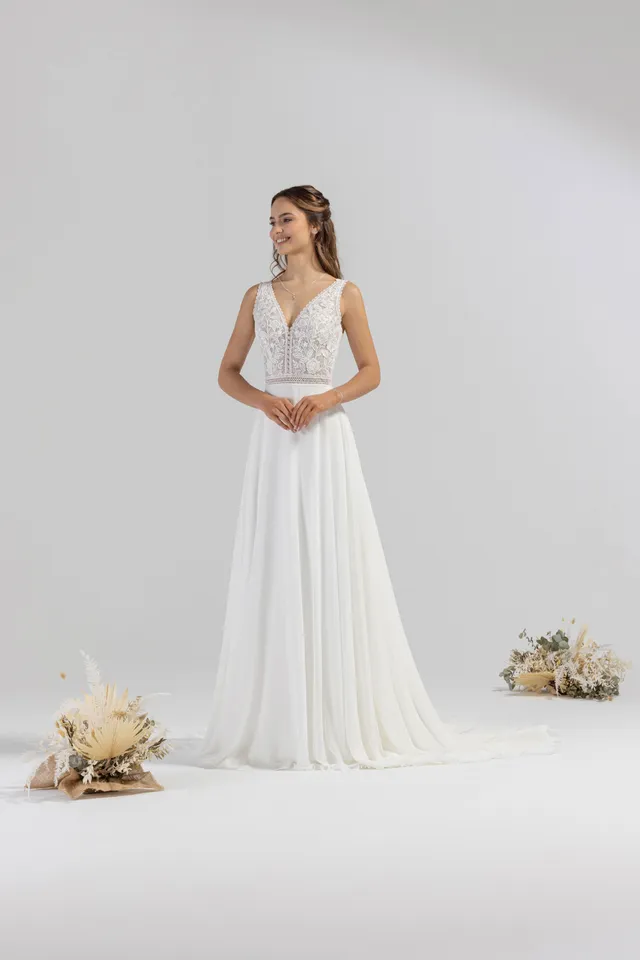 eglantine-libert-brautkleid-ivoire-gr-34-62 image 1