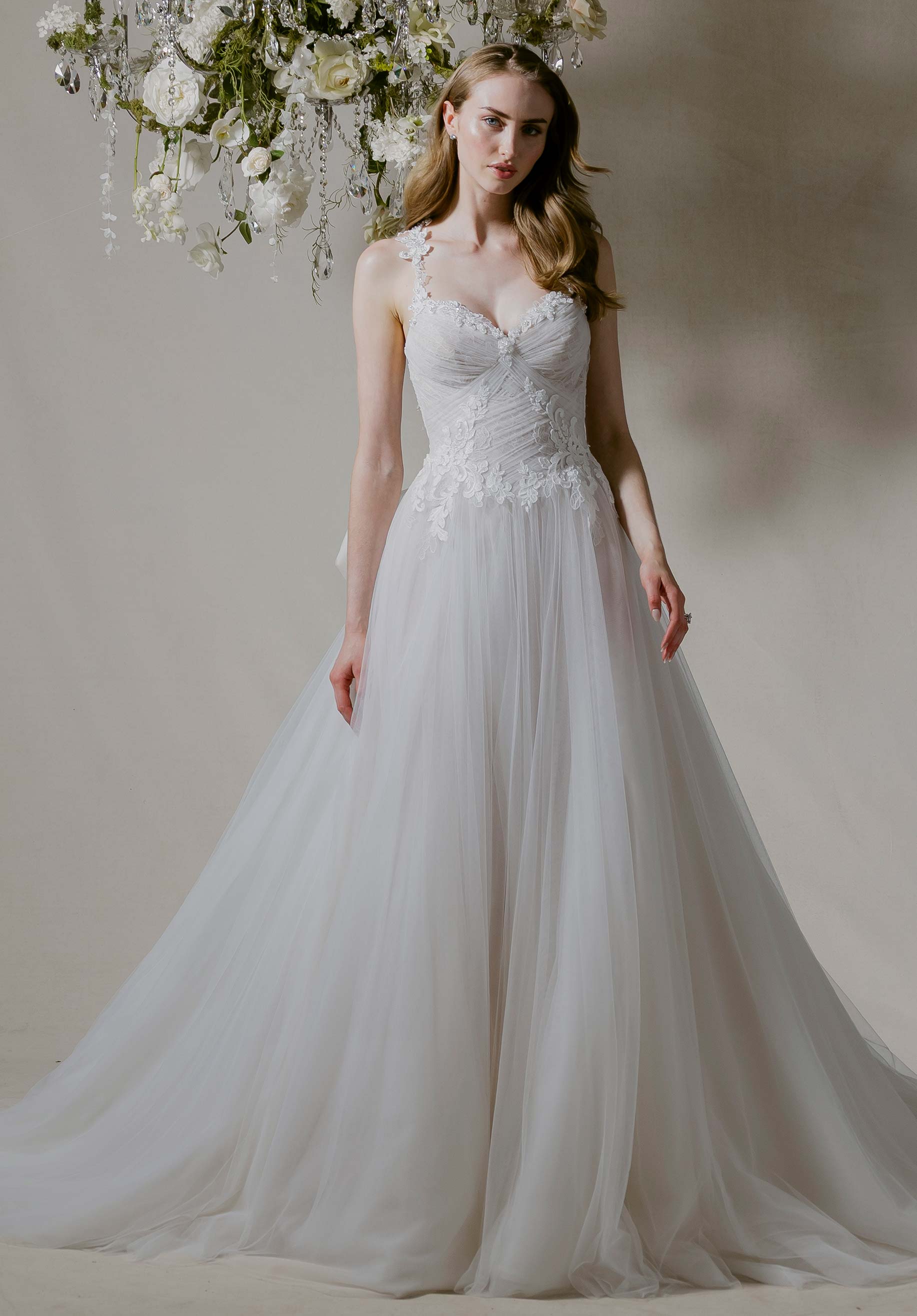morilee-cassia-brautkleid-a-linie-mit-t-llrock-und-schleife image 1
