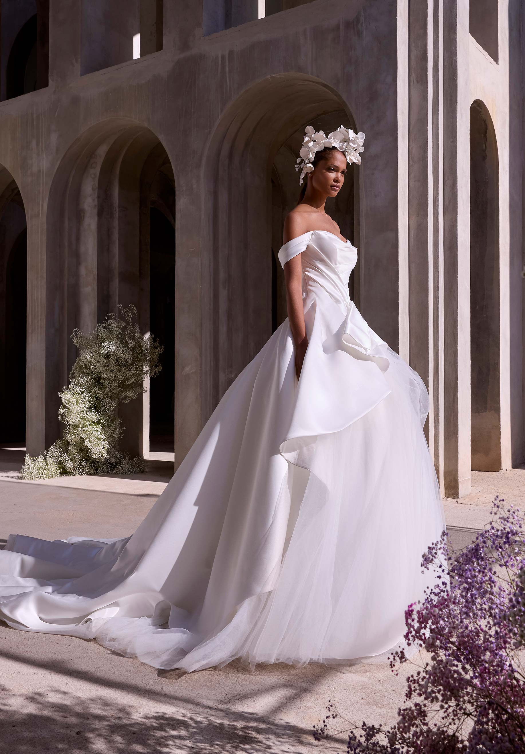 morilee-nuwa-satin-ballkleid-brautkleid-schulterfrei image 3