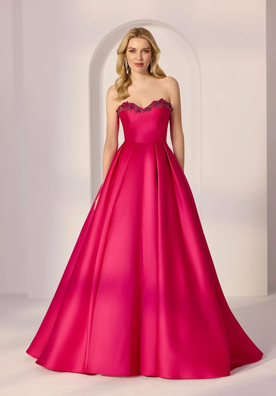morilee-party-cocktailkleid-a-linie-mikado-mit-handperlen-und-taschen image 1
