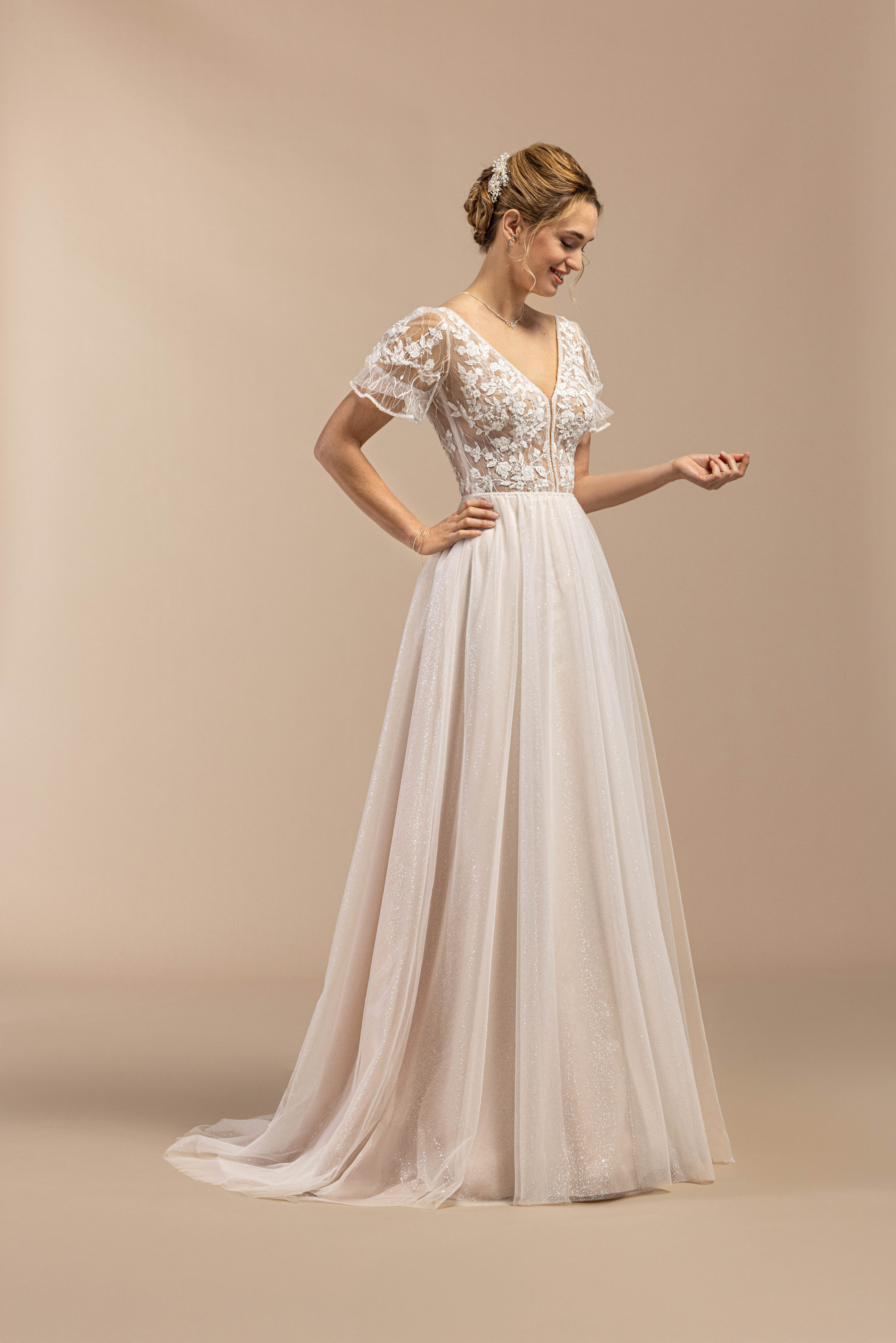 eglantine-bridget-brautkleid-ivoire-ros-gr-34-52 image 1