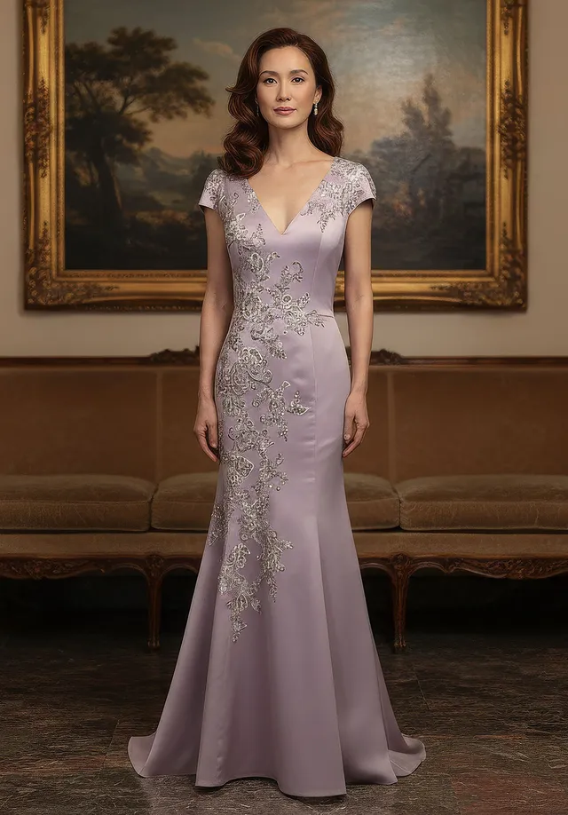 morilee-satin-meerjungfrau-abendkleid-mit-perlen-spitze image 1