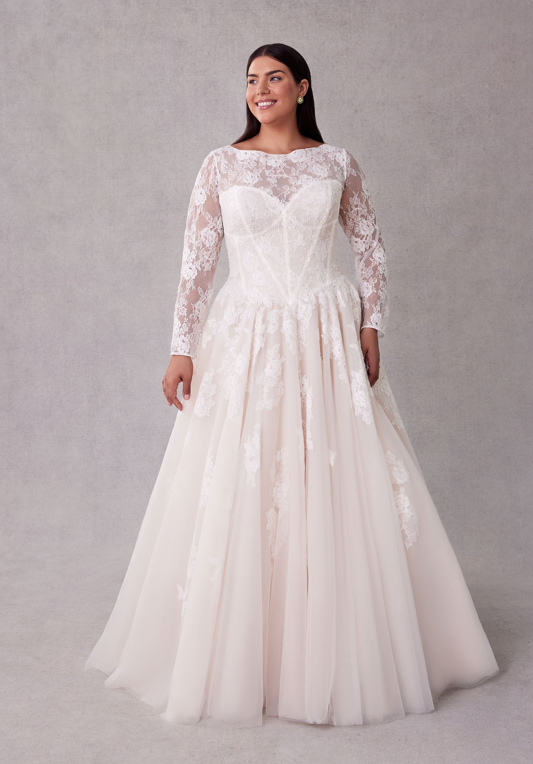 morilee-shenna-ballkleid-brautkleid-mit-corsage-und-schleife image 1