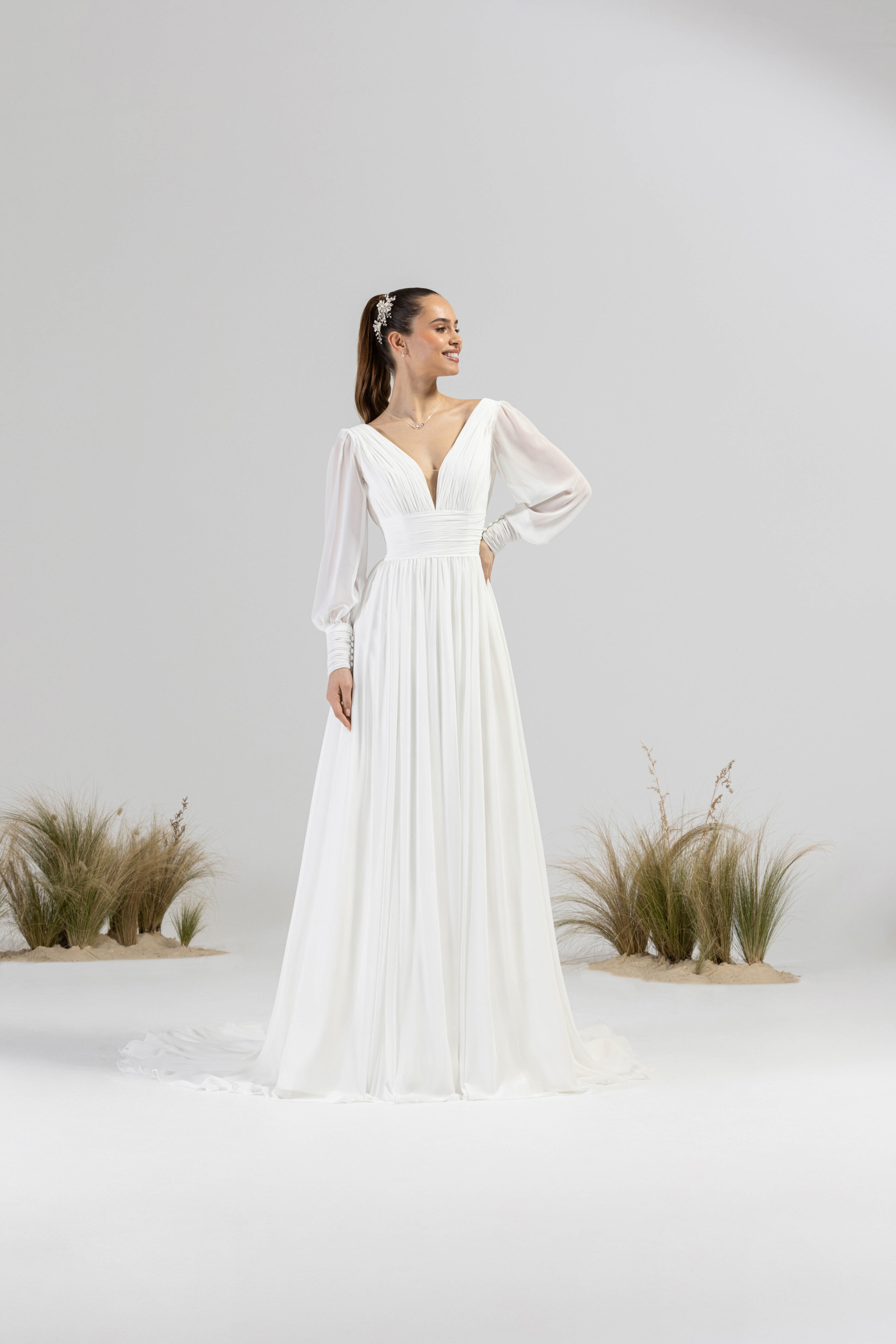 eglantine-lolita-brautkleid-ivory-wei-mit-rmeln-gr-34-54 image 1