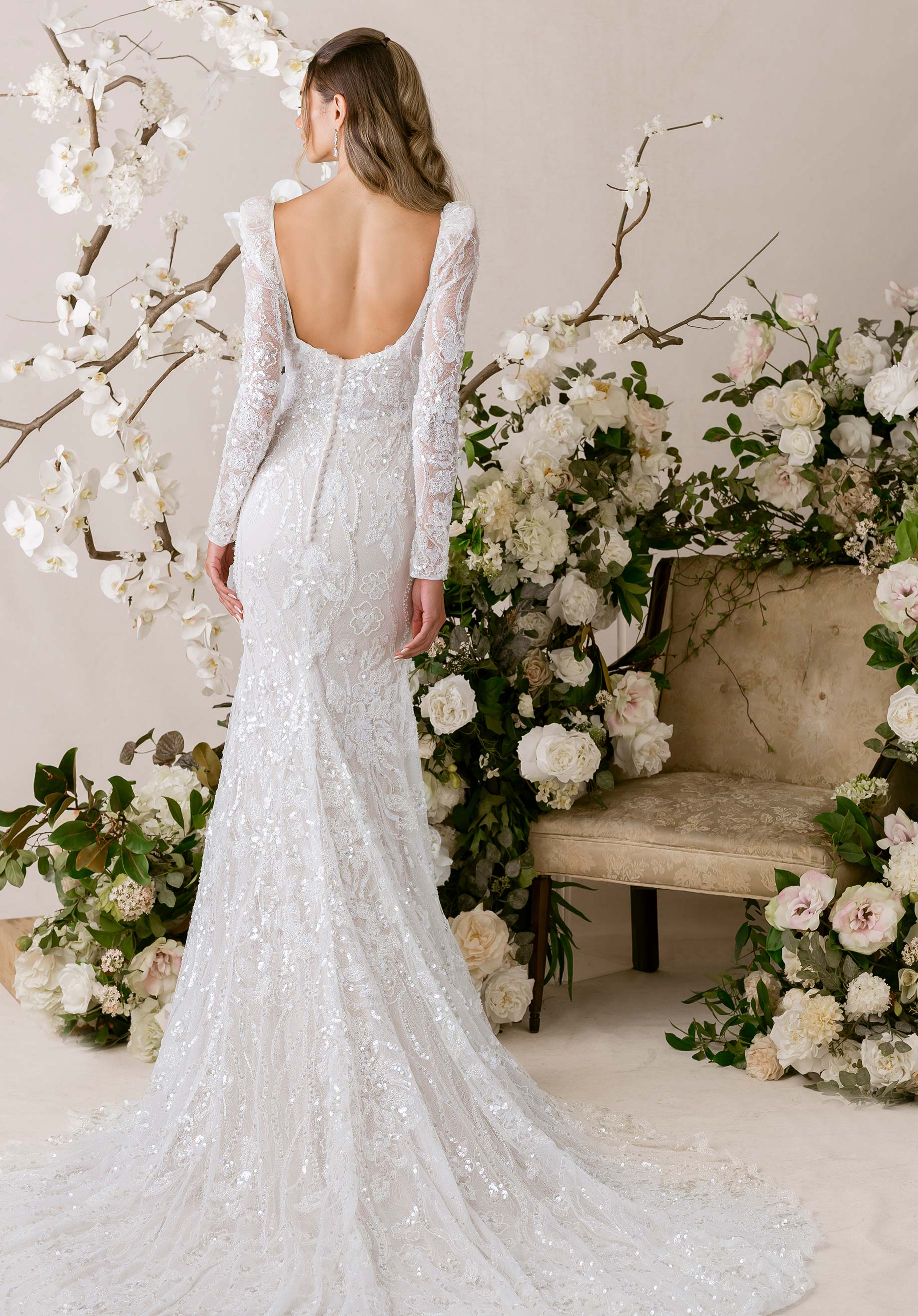 morilee-prima-brautkleid-t-ll-langarm-mit-puff-rmeln-und-cat-eye-ausschnitt image 4