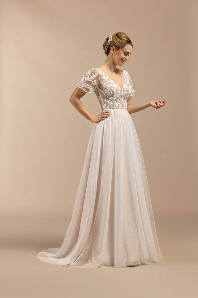 eglantine-bridget-brautkleid-ivoire-ros-gr-34-52 image 1