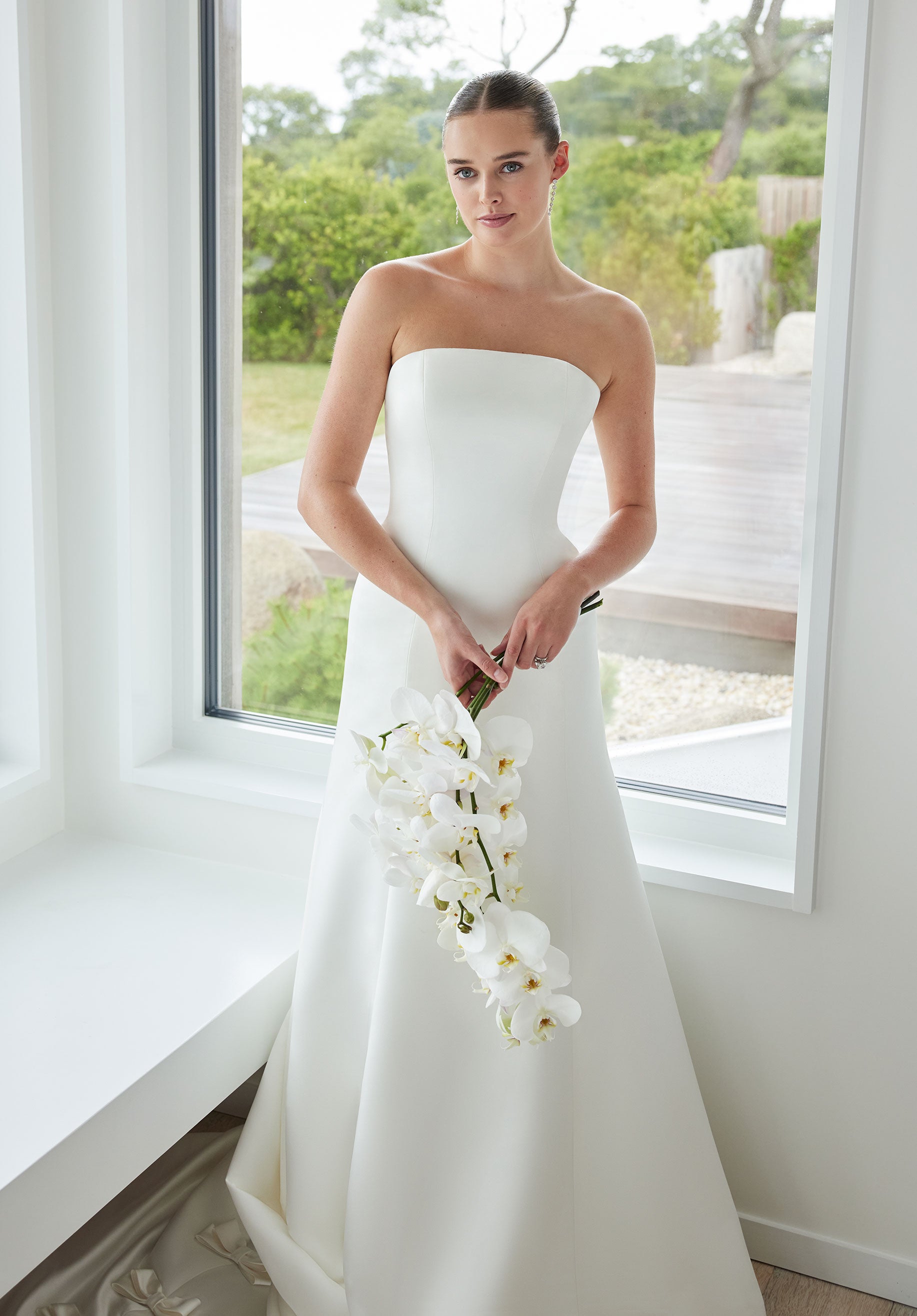 morilee-susanna-brautkleid-fit-and-flare-satin-mit-schleifenr-cken image 4