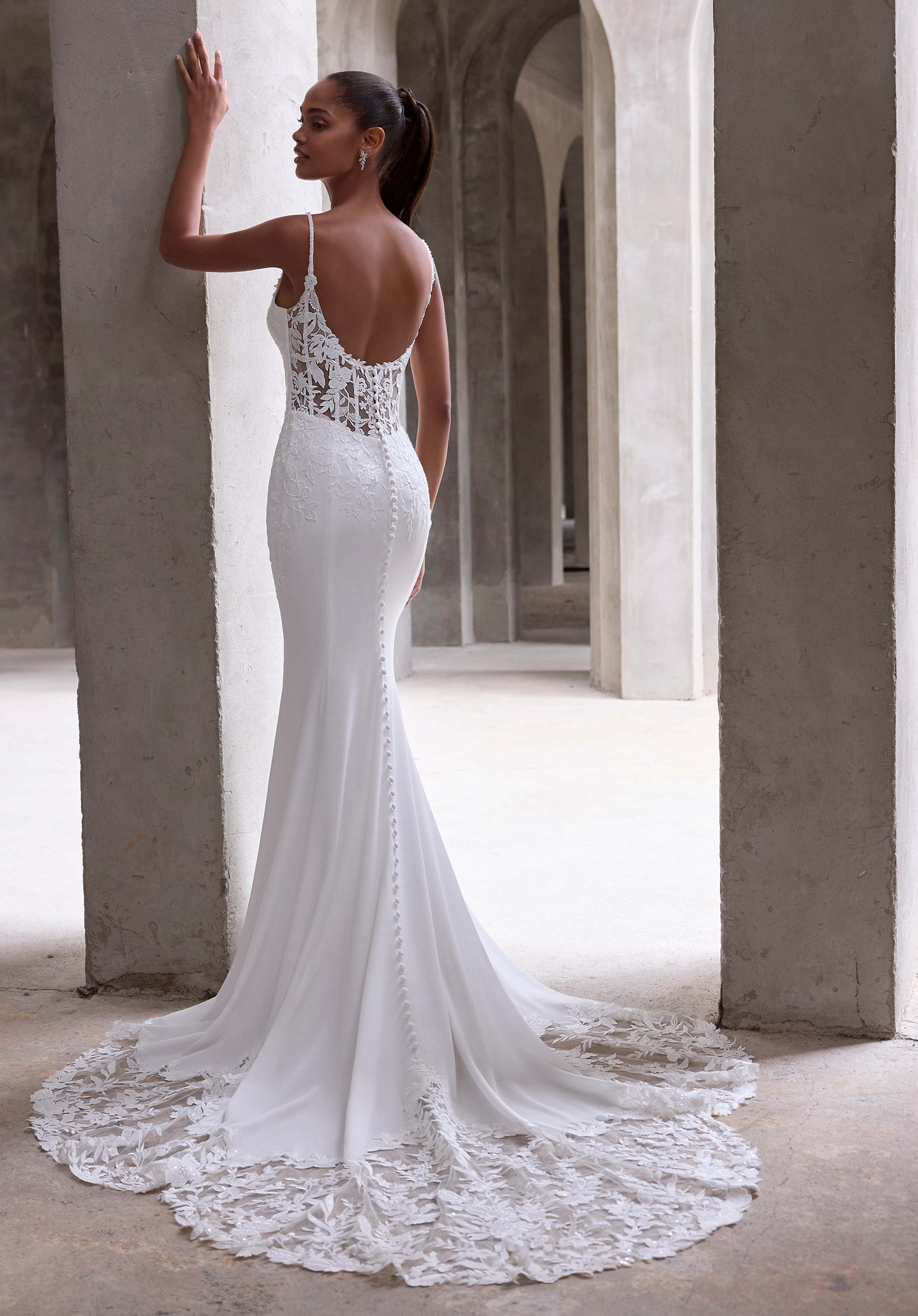 morilee-amaris-brautkleid-stretch-crepe-mit-spitze-ivory-honey image 8