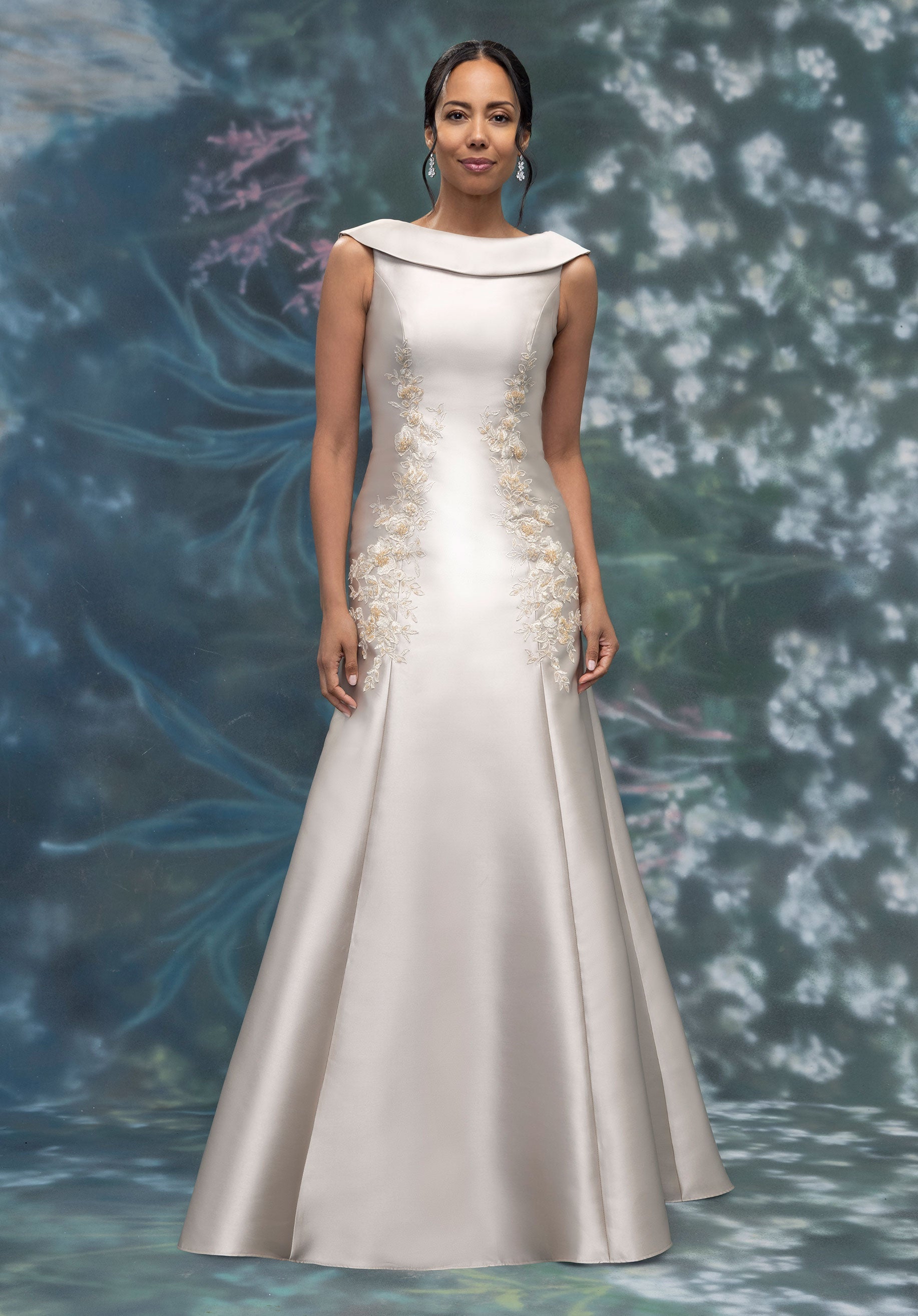 morilee-drop-waist-mikado-a-linien-abendkleid-mit-applikation image 1