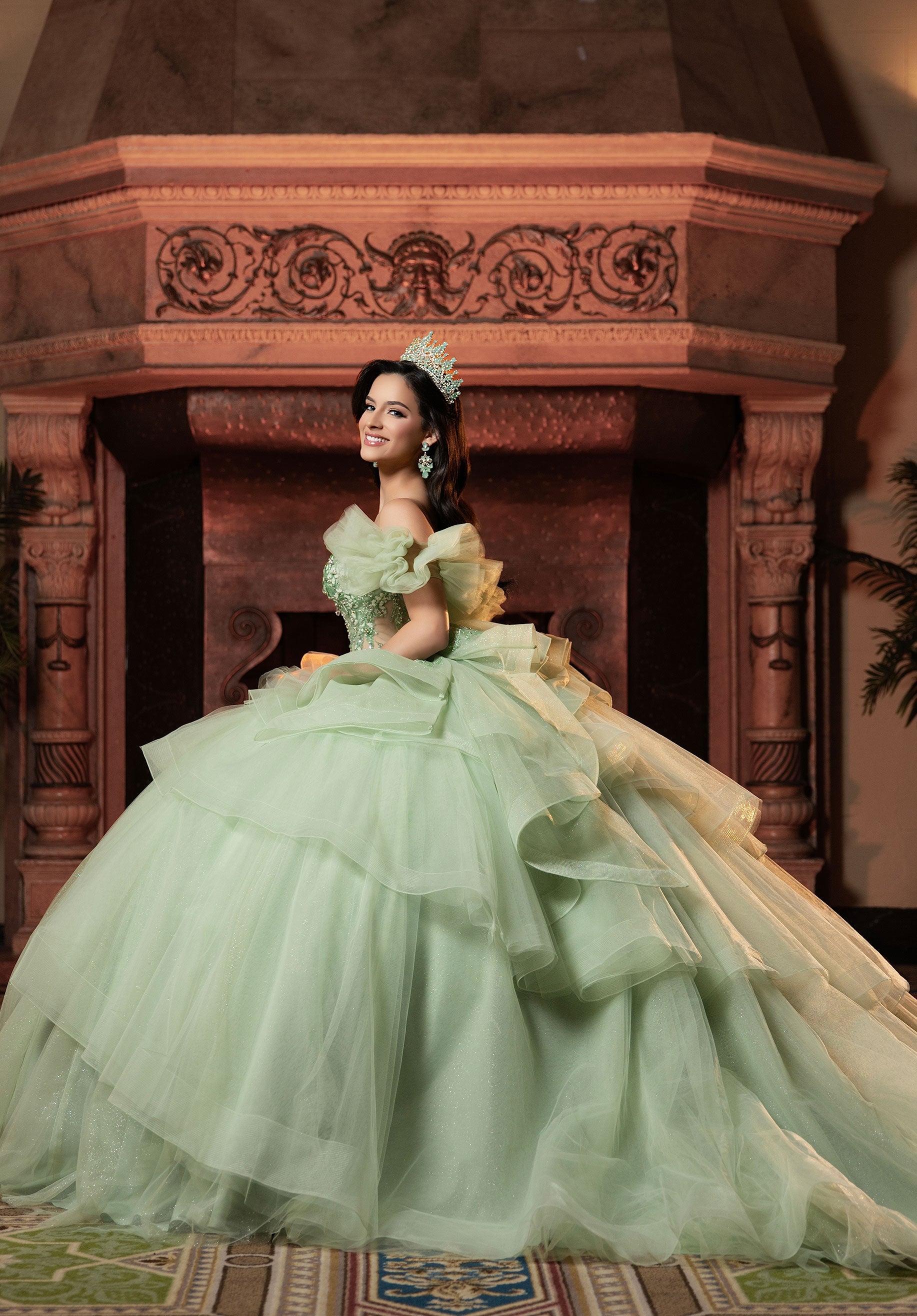 morilee-vizcaya-celemente-quincea-era-kleid-glitzer-t-ll-mit-corsage-und-abnehmb image 3