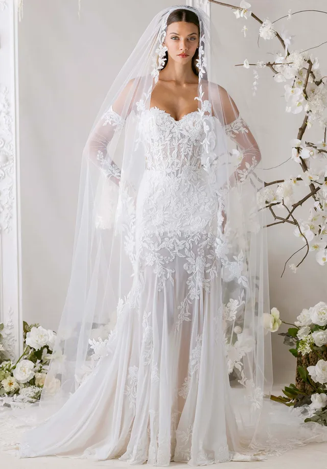 morilee-baila-brautkleid-fit-flare-mit-abnehmbaren-t-ll-rmeln image 1