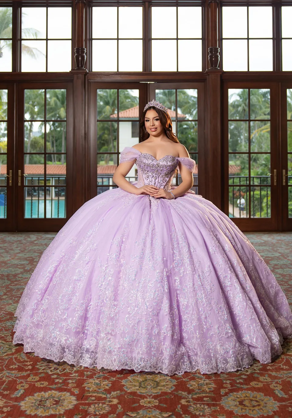 morilee-vizcaya-blossom-quincea-era-ballkleid-glitzer-t-ll image 1