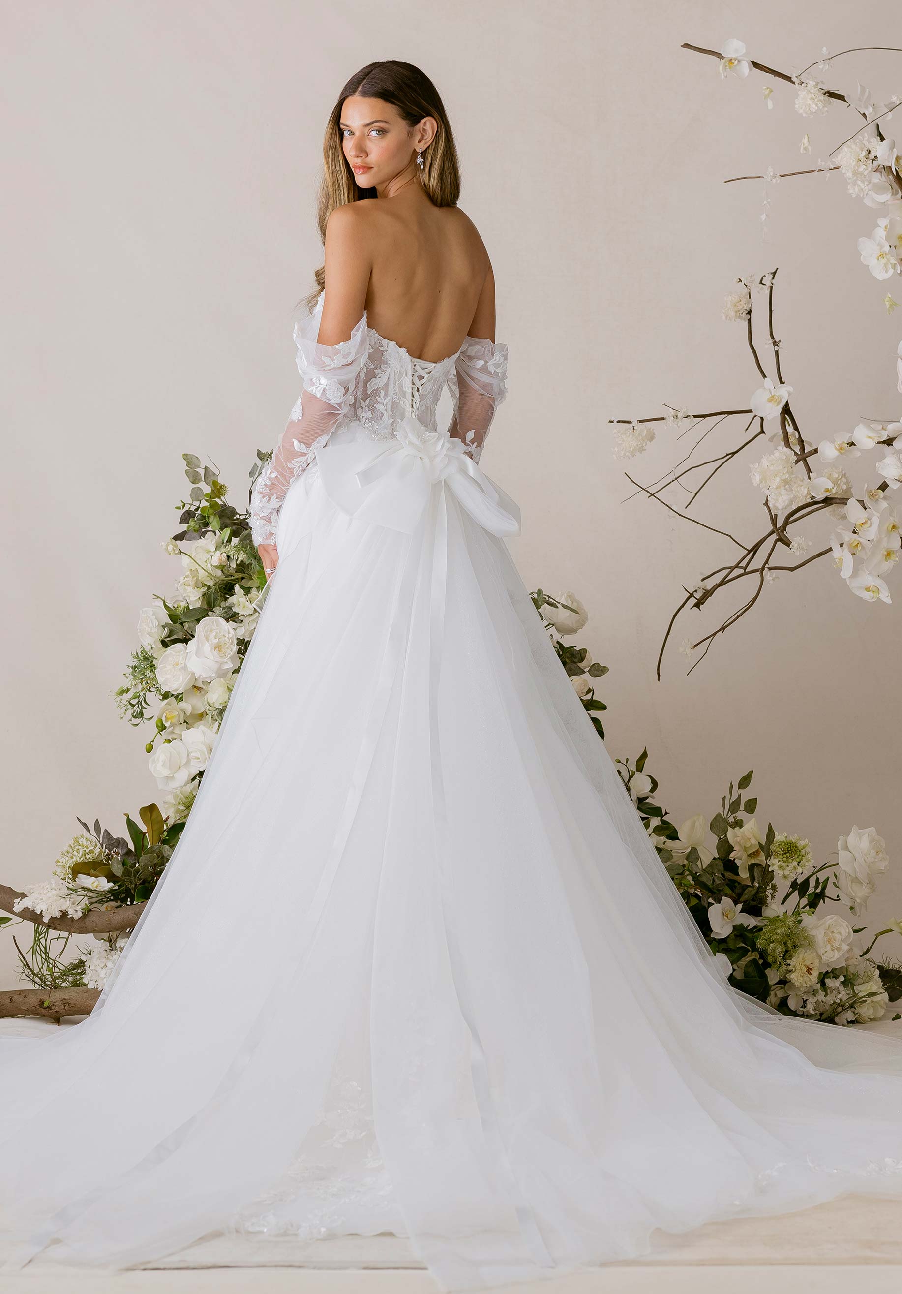 morilee-toile-brautkleid-a-linie-glitzer-t-ll-mit-spitze image 3