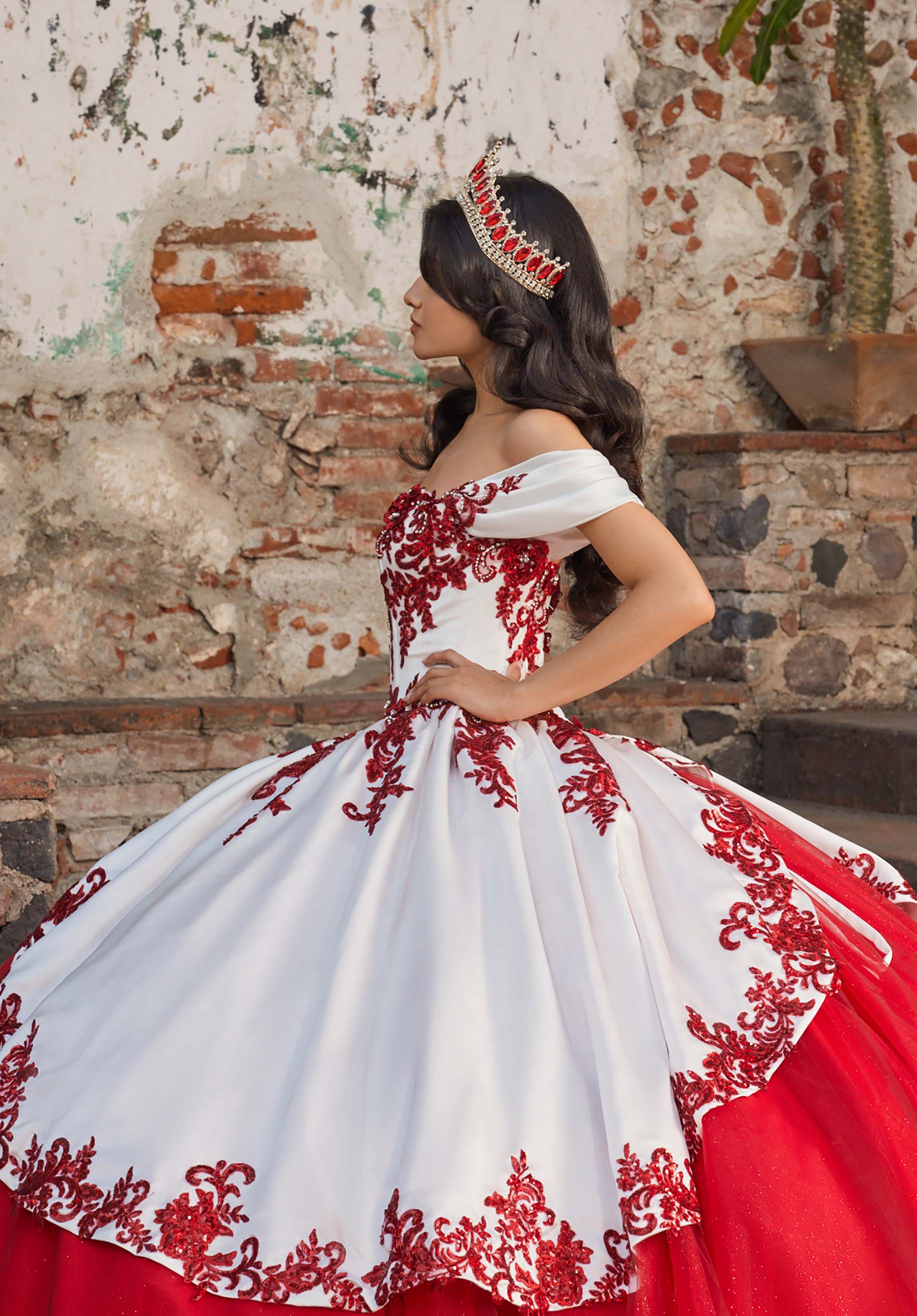 morilee-aracely-quincea-era-kleid-mit-glitzer-t-llrock image 6