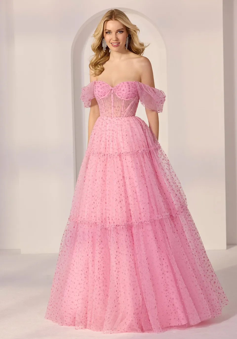 morilee-hearts-glitter-t-ll-a-linie-partykleid-mit-herzdruck image 1