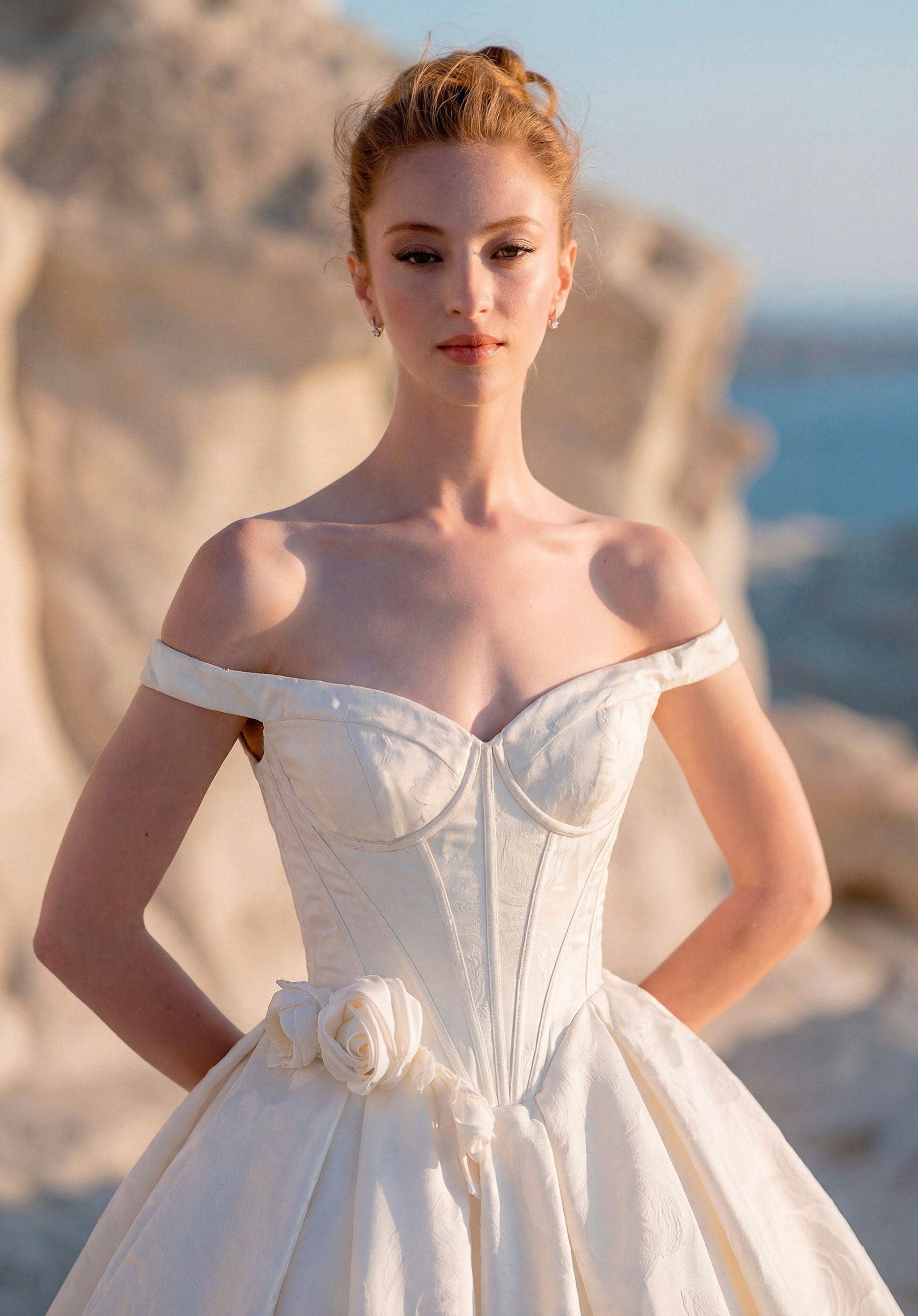 morilee-thyla-brautkleid-jacquard-ballkleid-off-shoulder image 2