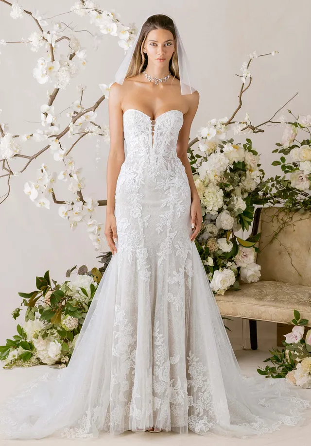 morilee-celina-brautkleid-meerjungfrau-mit-chantilly-spitze image 1
