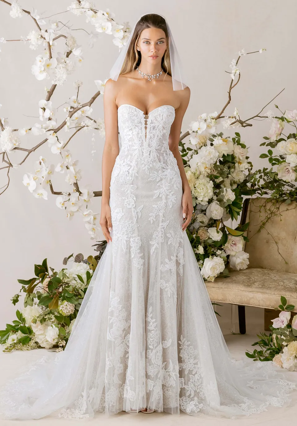 morilee-celina-brautkleid-meerjungfrau-mit-chantilly-spitze image 1