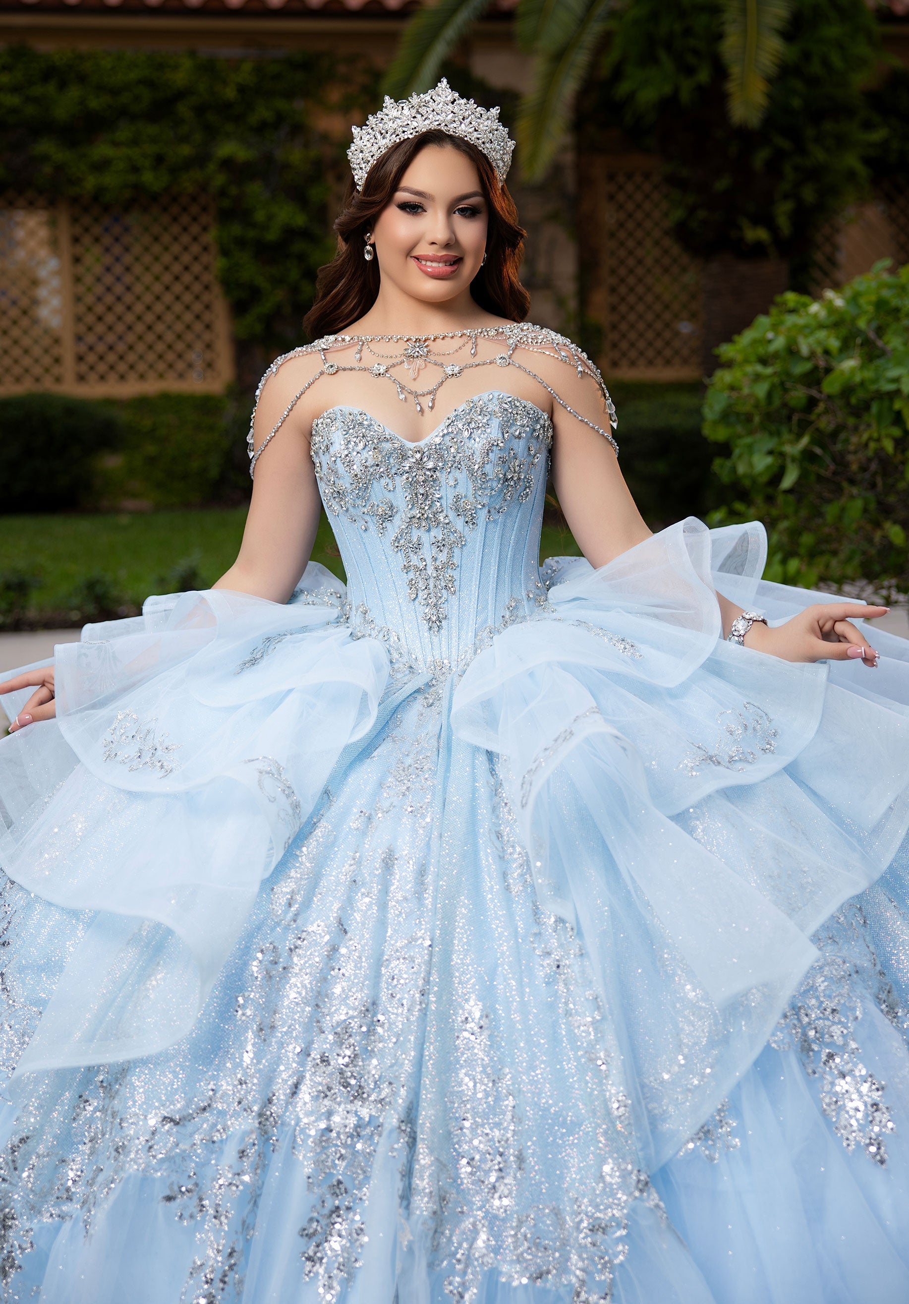 morilee-vizcaya-corine-quincea-era-kleid-t-ll-ballkleid-mit-bolero image 2