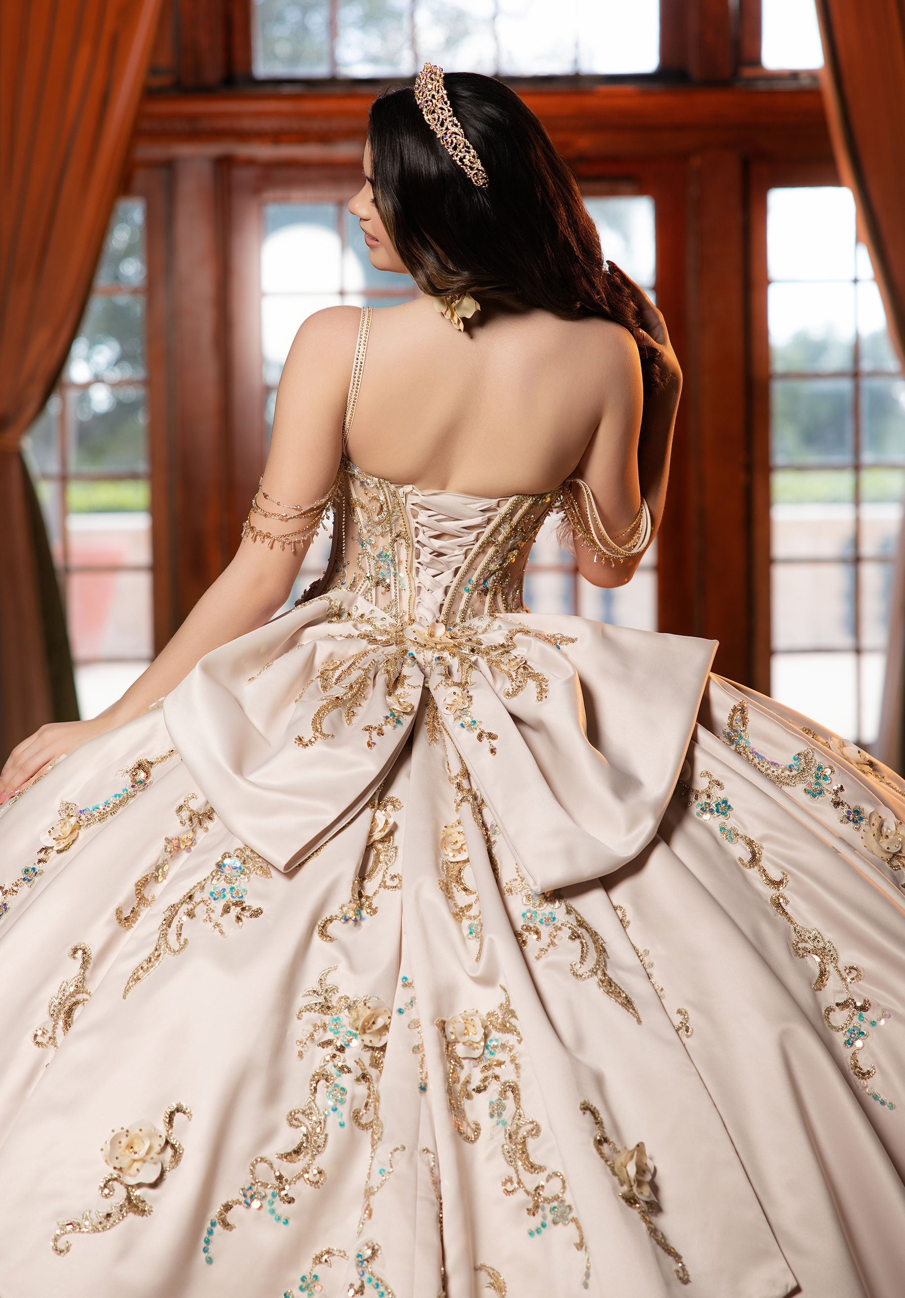 morilee-celina-quincea-era-kleid-3-teilig-mit-t-ll-ballrock image 6