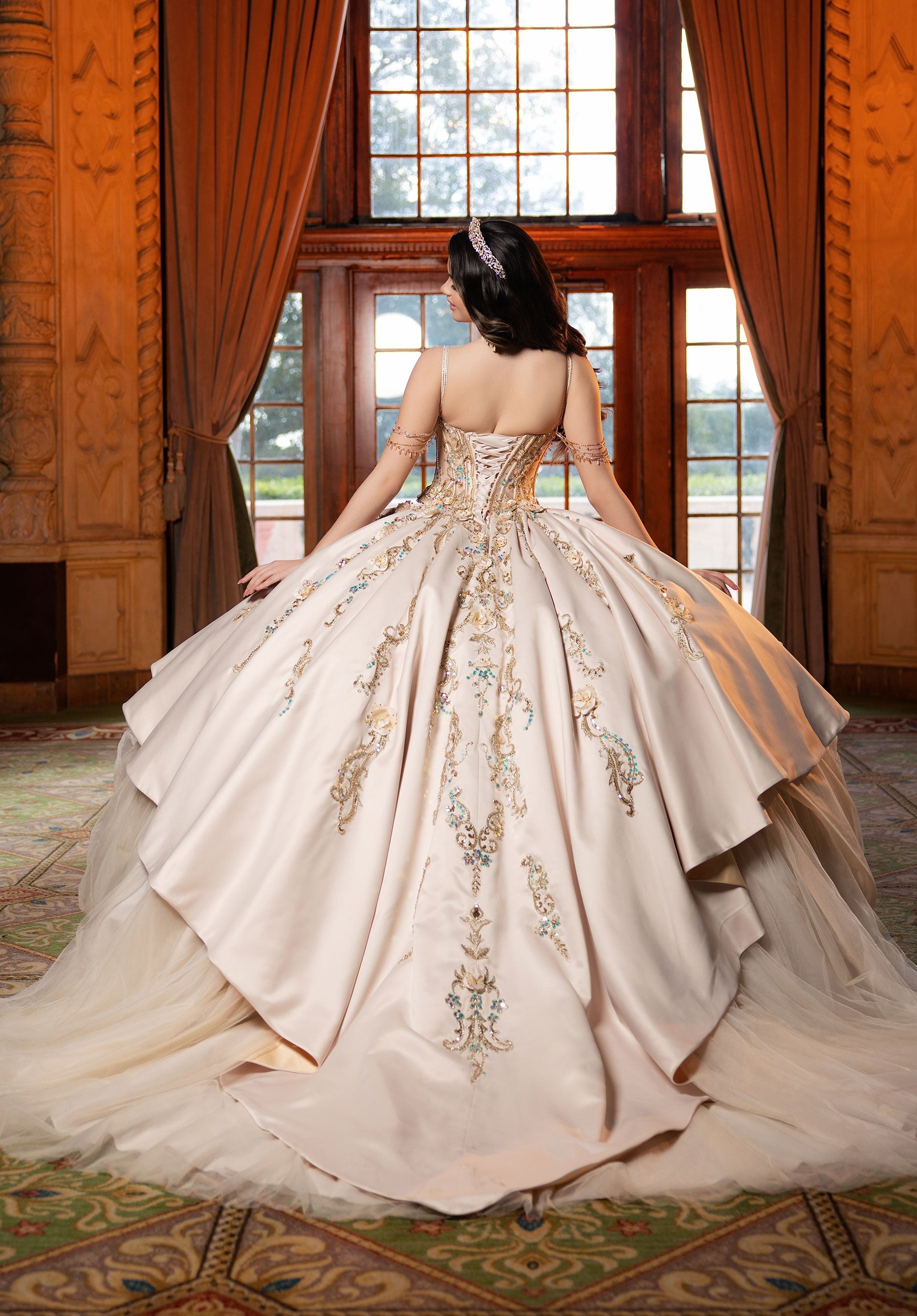 morilee-celina-quincea-era-kleid-3-teilig-mit-t-ll-ballrock image 7