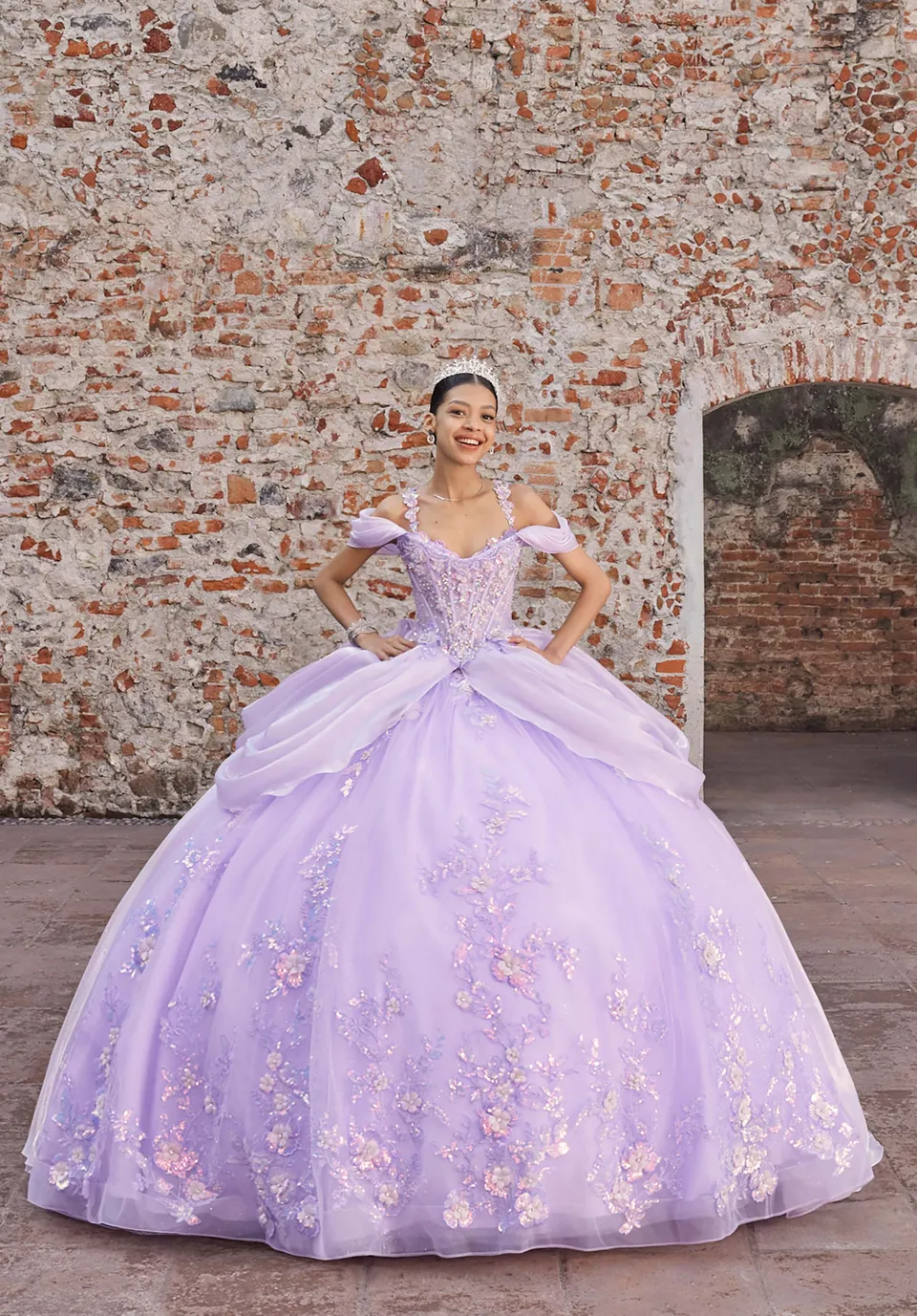 morilee-vizcaya-asha-quincea-era-ballkleid-organza image 1