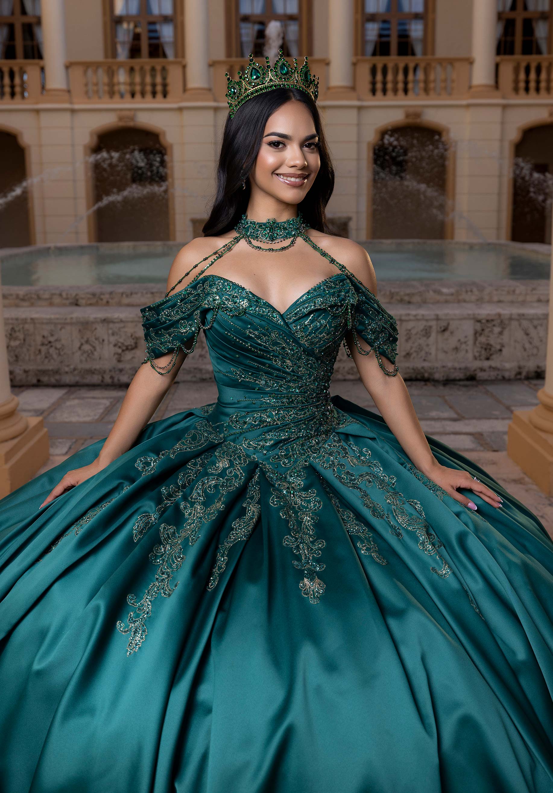 morilee-vizcaya-bree-quincea-era-kleid-satin-ballkleid-mit-schleife image 8