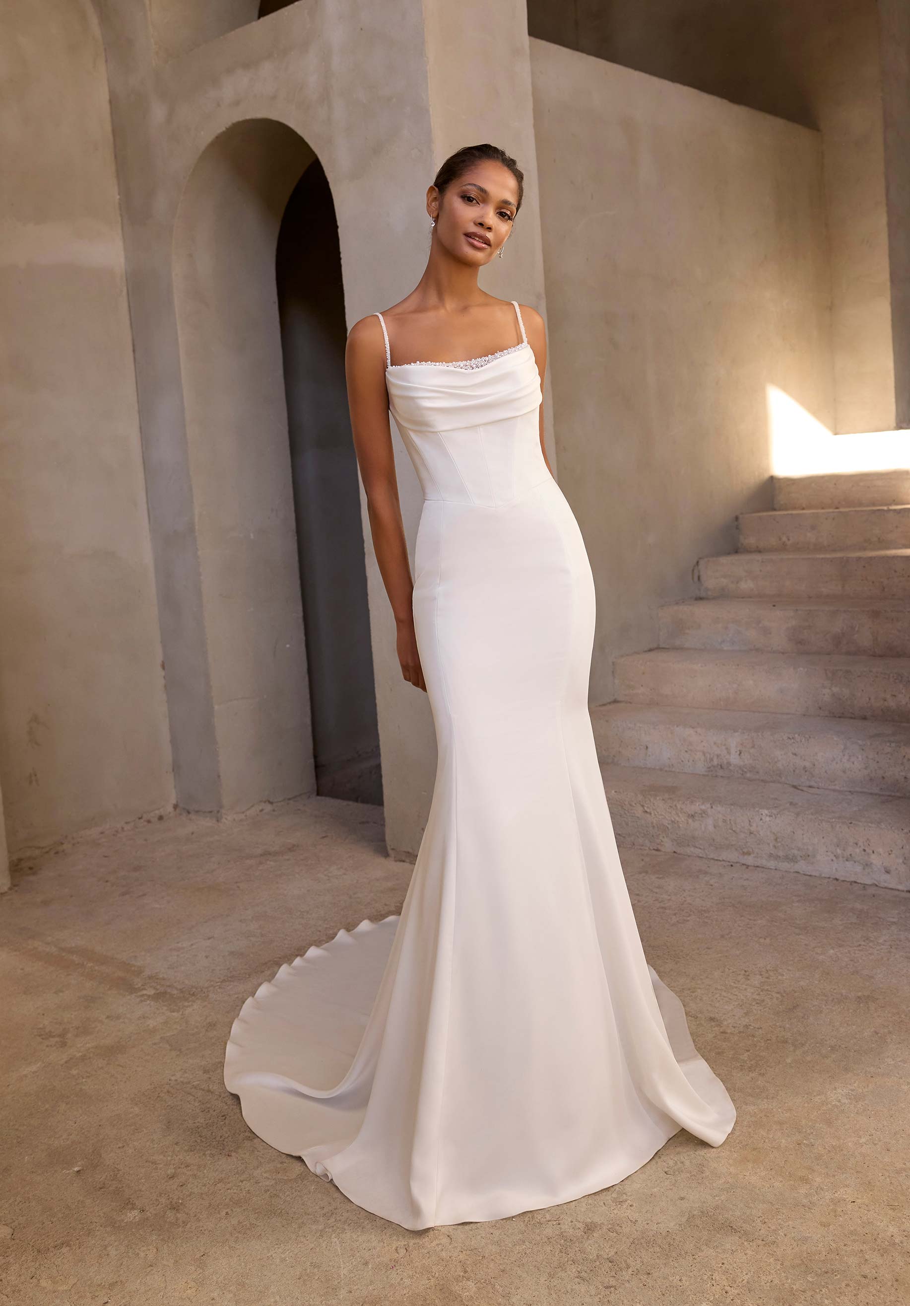 morilee-alia-brautkleid-fit-flare-satin-mit-cape image 3