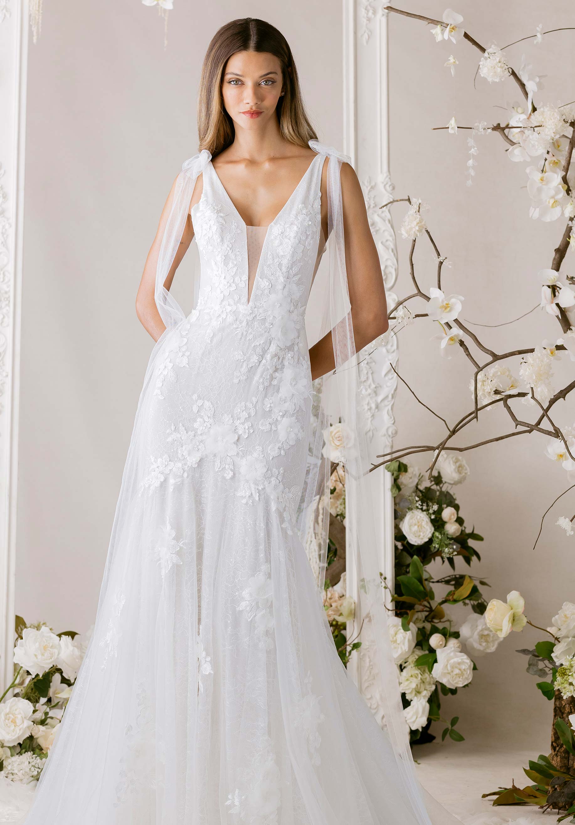 morilee-f-licie-brautkleid-fit-flare-chantilly-spitze image 1