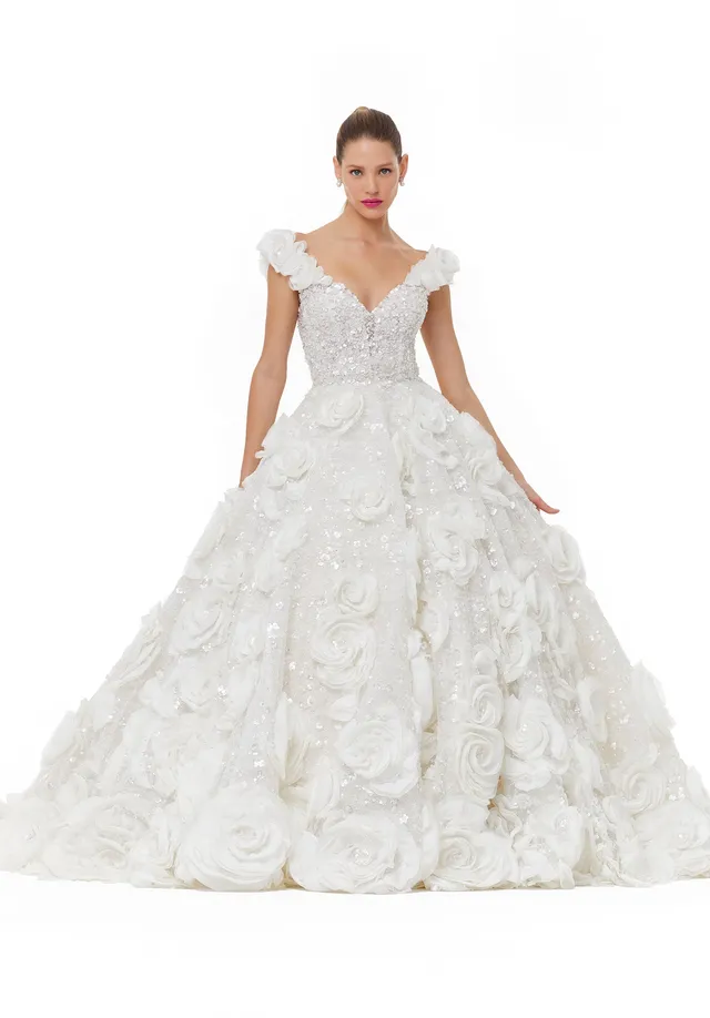 morilee-blossom-brautkleid-mit-bl-tenapplikation image 1